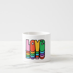 Pride- love rainbow color. love is love.         espresso cup
