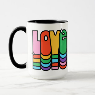 Pride- love rainbow colour. love is love. mug