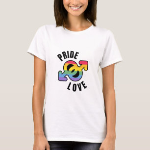 Pride Love white womens T-Shirt