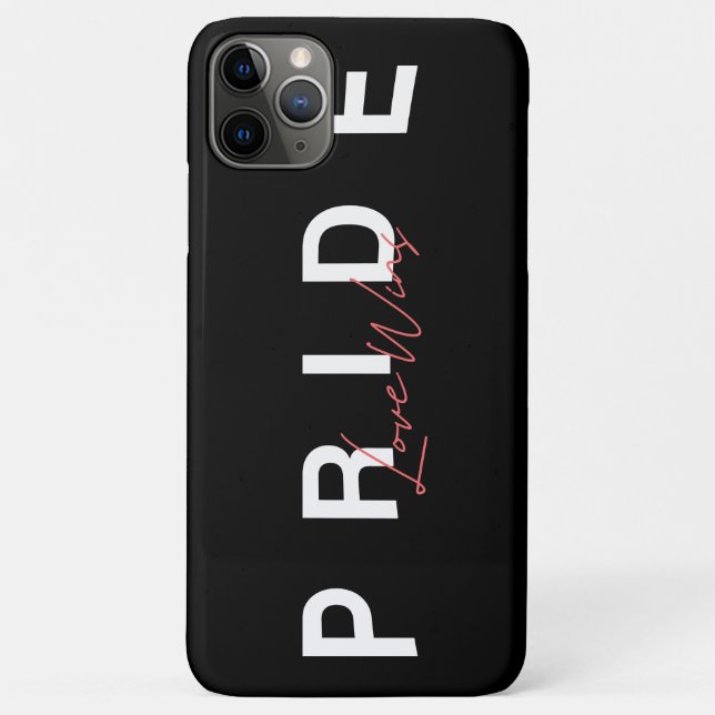 Pride Love Wins Colourful Rainbow LGBTQ Case-Mate iPhone Case (Back)