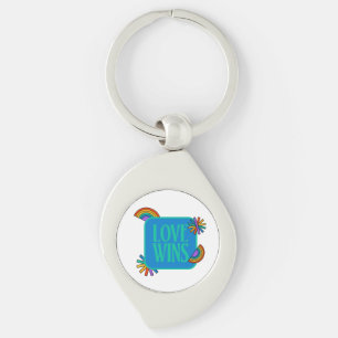 Pride- love wins. Gay rainbow lgbtq            Key Ring