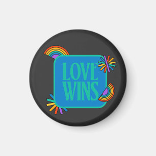 Pride- love wins. Gay rainbow lgbtq        Magnet