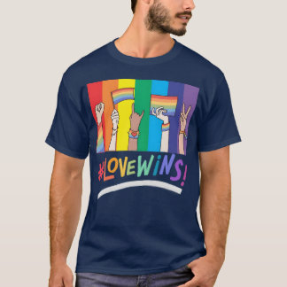 Pride Love Wins girl T-Shirt