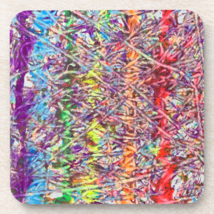 Pride Marble Artwork Button Coaster