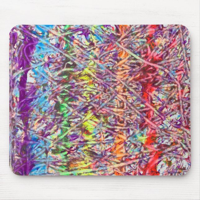 Pride Marble Artwork Button Mouse Pad (Front)