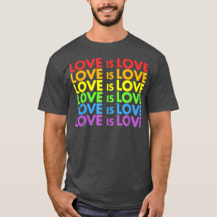 Pride March Shirt Rainbow LGBT Equality, Love Is L