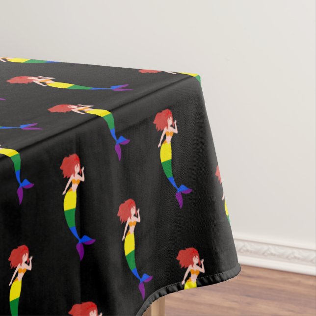 Pride Mermaid Tablecloth (In Situ)