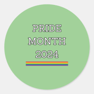 PRIDE MONTH 2024, lgbtq Classic Round Sticker
