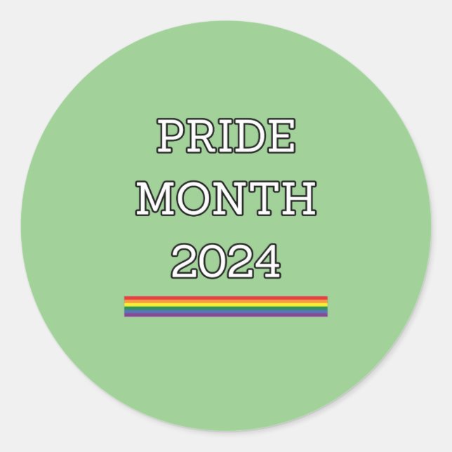 PRIDE MONTH 2024, lgbtq Classic Round Sticker (Front)