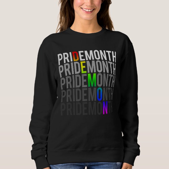 Pride Month Demon LGBT Gay Pride Month Transgender Sweatshirt (Front)