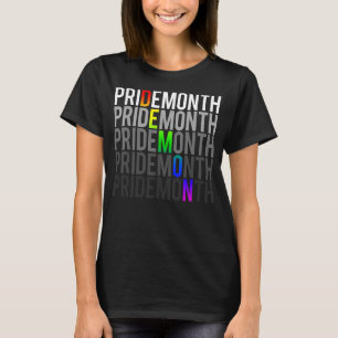 Pride Month Demon LGBT Gay Pride Month Transgender T-Shirt