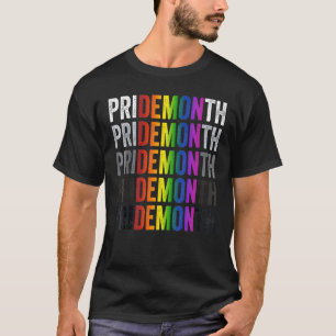 Pride Month Demon LGBT Gay Pride Month Transgender T-Shirt