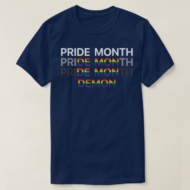Pride Month Demon T-Shirt (Design Front)