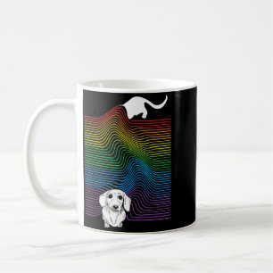 Pride Month Funny Dachshund Dog Lgbtq Rainbow Flag Coffee Mug