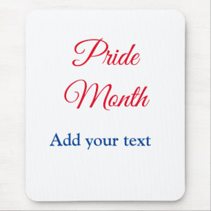 Pride month gay LGBT love is equal add your text n Mouse Pad