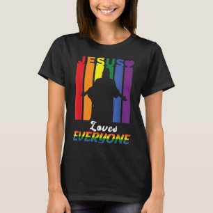 Pride Month Jesus Loves Everyone Christian T-Shirt