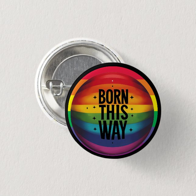 Pride Month  LGBT with rainbow theme 3 Cm Round Badge (Front & Back)