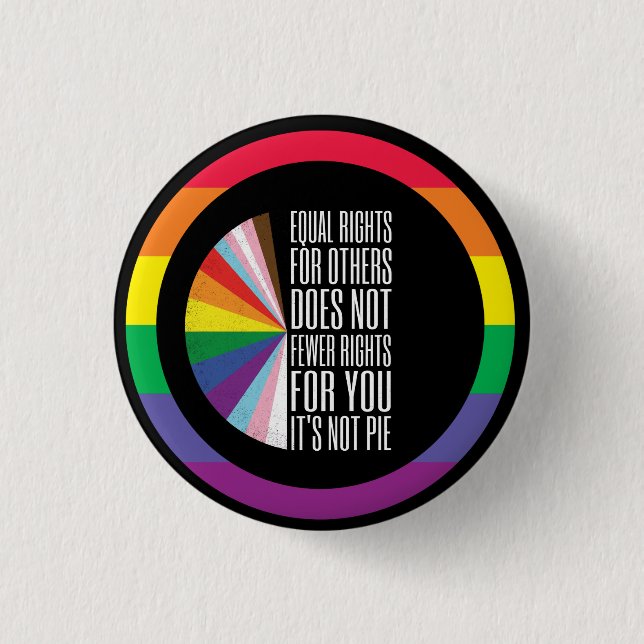 Pride Month  LGBT with rainbow theme 3 Cm Round Badge (Front)