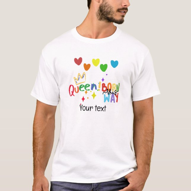 Pride  month  LGBT with rainbow theme Birthday  T-Shirt (Front)