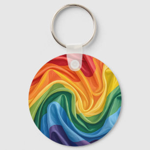 Pride month pattern key ring