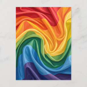 Pride month pattern postcard