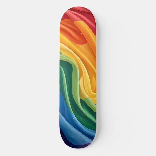 Pride month pattern skateboard (Front)