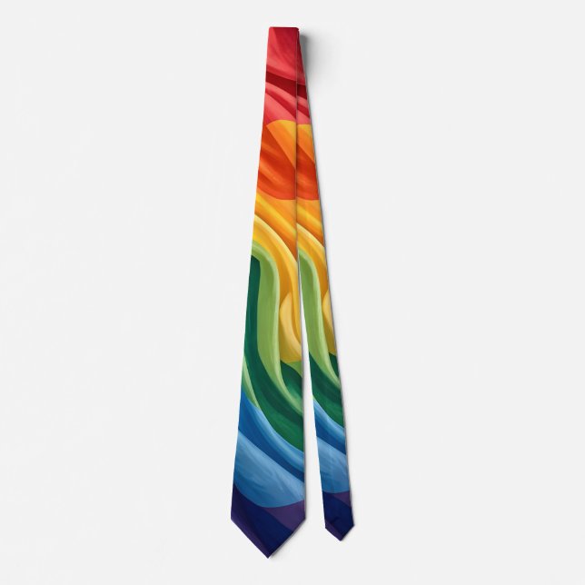 Pride month pattern tie (Front)
