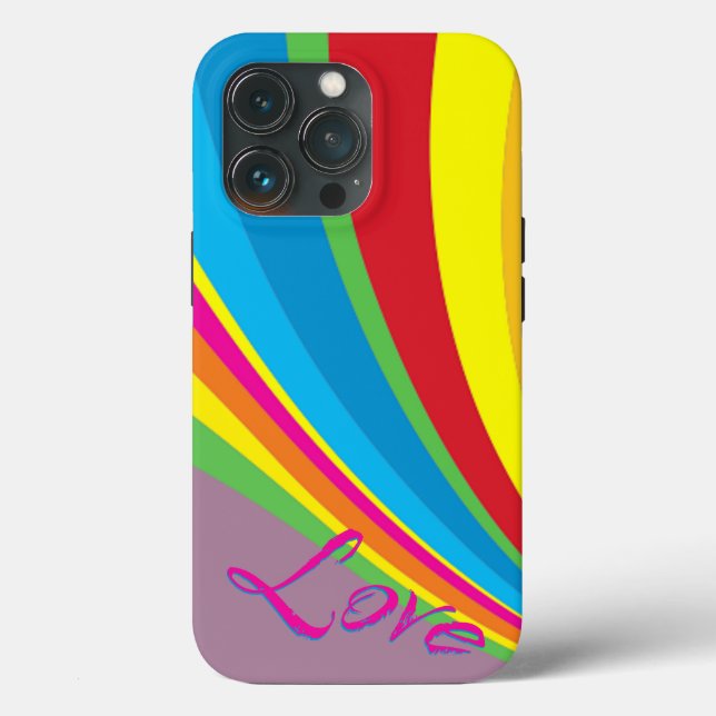 Pride Month - Rainbow Love Case-Mate iPhone Case (Back)