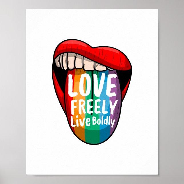 Pride Month Rainbow Poster – Equality & Love Wins  (Front)