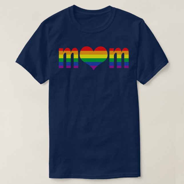 Pride Mum Heart T-Shirt (Design Front)