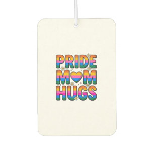 Pride Mum Hugs Vintage Rainbow Vector Design_1 Car Air Freshener