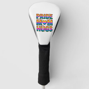 Pride Mum Hugs Vintage Rainbow Vector Design_1 Golf Head Cover