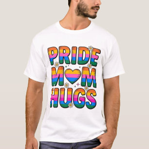 Pride Mum Hugs Vintage Rainbow Vector Design_1 T-Shirt