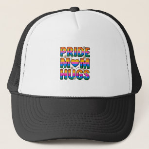 Pride Mum Hugs Vintage Rainbow Vector Design_1 Trucker Hat