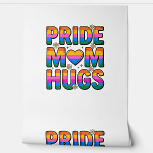 Pride Mum Hugs Vintage Rainbow Vector Design_1 Wallpaper