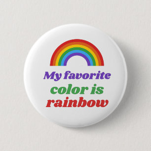 Pride- My favourite colour is rainbow. luggage tag 6 Cm Round Badge