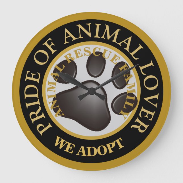 Pride of Animal Lover Premium Watch Large Clock (Front)