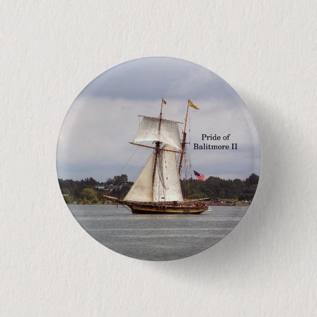Pride of Baltimore II button (Front)