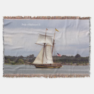 Pride of Baltimore II woven blanket