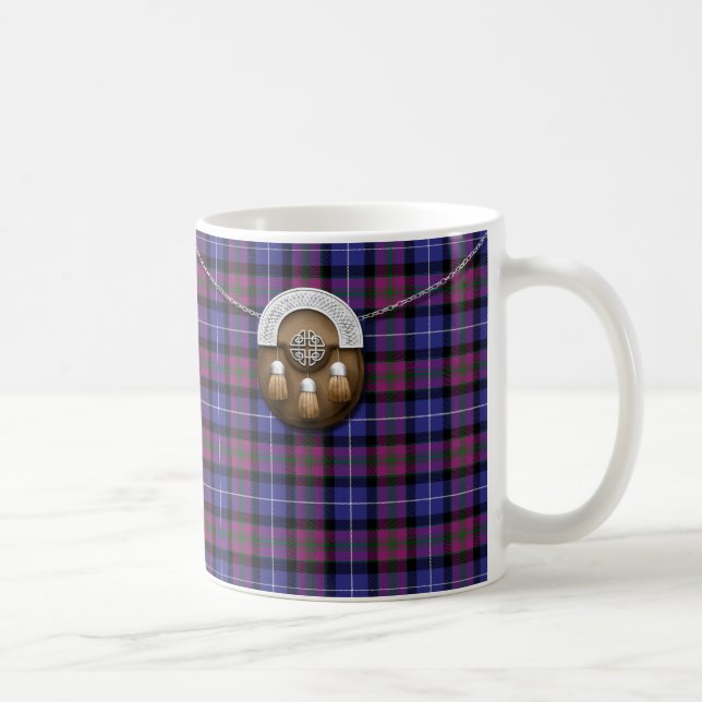 Pride Of Scotland Fashion Tartan And Sporran Coffee Mug (Right)