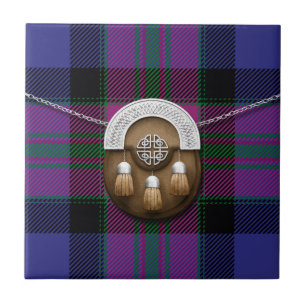 Pride Of Scotland Fashion Tartan And Sporran Tile