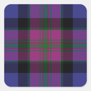 Pride Of Scotland Fashion Tartan Square Sticker