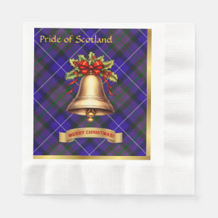 Pride of Scotland Personalised Tartan Christmas Napkin