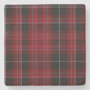 Pride of Wales Tartan Plaid Stone Coaster