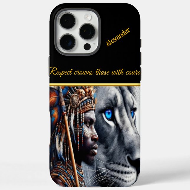 Pride of warriors, king of beasts Case-Mate iPhone case (Back)