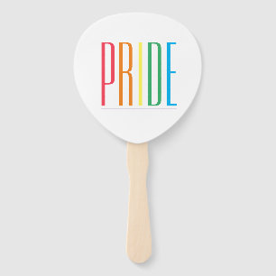 PRIDE Paddle Shape Hand Fans