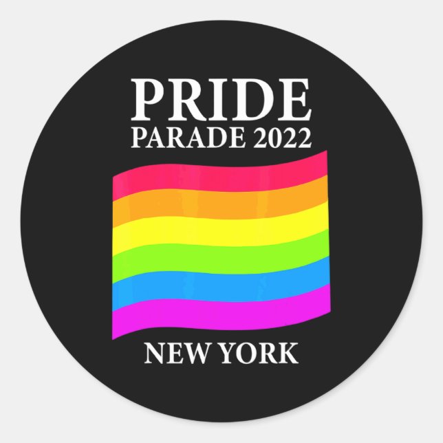 Pride Parade 2022 New York City _1  Classic Round Sticker (Front)