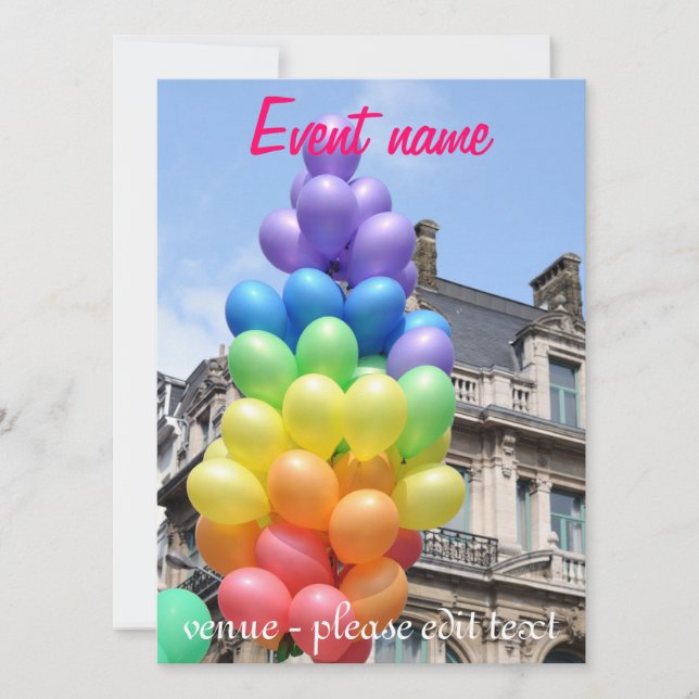 pride parade invitation (Front)