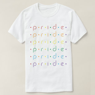 Pride Pattern Rainbow Dots Gay LGBT Queer Ally T-Shirt