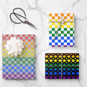 Pride Patterns Wrapping Paper Sheet